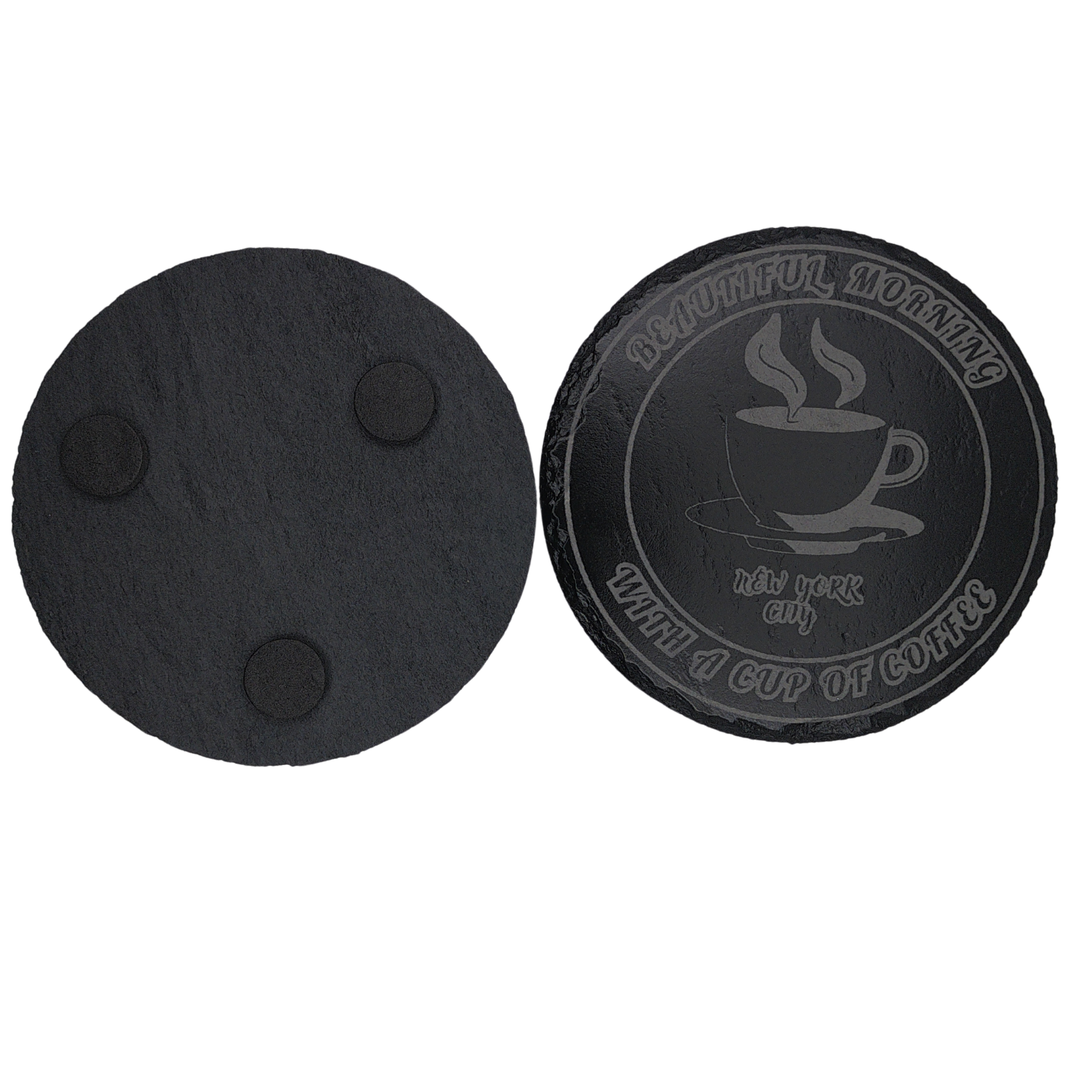 Coaster for Drinks Vessels Engraved on Slate 4" - Image 3