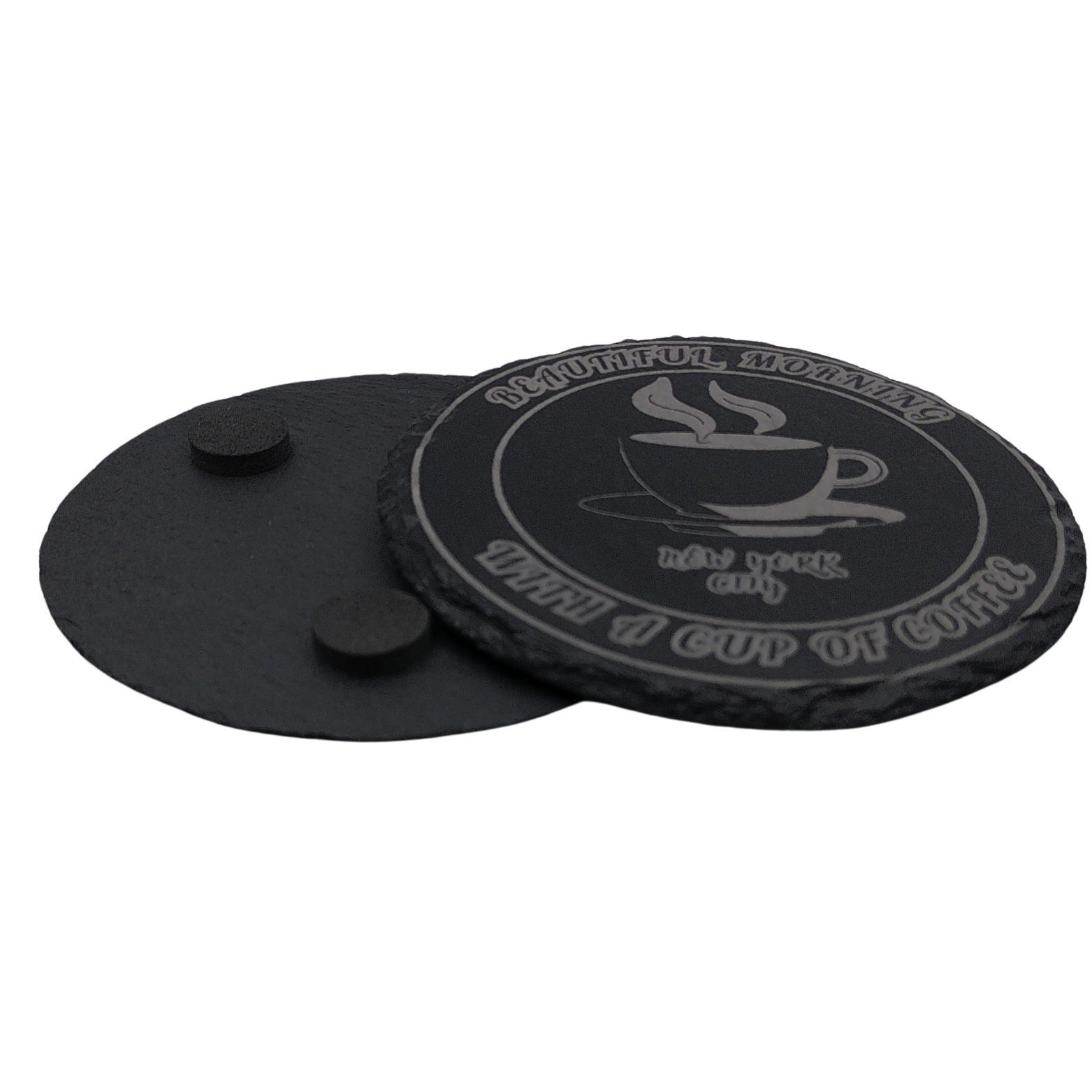 Coaster for Drinks Vessels Engraved on Slate 4" - Image 2